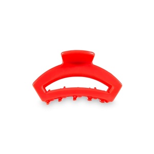 image:imageTELETIES  Tiny Open Claw Clip  Strong Grip Bendable Teeth Comfortable Open Cutout Design  Ideal for Thin Hair Kids Halfup Hairstyles  For All Hair Textures  Summer Accessory  CoralCoral