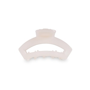 image:imageTELETIES  Tiny Open Hair Clip  For Super Thin Hair Little Kids Halfup Hairstyles  Strong Grip Bendable Teeth Open Cutout Design  Mini Claw Clip  For All Hair Textures  Coconut WhiteCoconut White