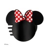 image:imageDisney TELETIES Minnie Mouse Shaped Large Flat Hair ClipLarge  Minnie Mouse