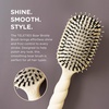 image:imageTELETIES  Boar Bristle Brush  Smooth Finish amp Shine  For Slick Back Styles Short Hair Edge Control amp Mens Grooming  BuiltIn Mirror amp Storage  Removable Cleaner  All Hair Types  TanTan