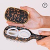 image:imageTELETIES  Detangler Hair Brush for Fine Hair  Detangling Paddle Brush  No PullingBreakage  Gentle Glide Anti Static Bristles  BuiltIn Mirror amp Storage  Removable Cleaner  TanTortoise