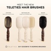 image:imageTELETIES  Detangler Hair Brush for Fine Hair  Detangling Paddle Brush  No PullingBreakage  Gentle Glide Anti Static Bristles  BuiltIn Mirror amp Storage  Removable Cleaner  TanTortoise