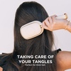 image:imageTELETIES  Detangler Hair Brush for Thick Hair  Detangling Paddle Brush  No PullingBreakage  Gentle Glide Anti Static Bristles  BuiltIn Mirror amp Storage  Removable Cleaner  TanTan