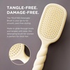 image:imageTELETIES  Detangler Hair Brush for Thick Hair  Detangling Paddle Brush  No PullingBreakage  Gentle Glide Anti Static Bristles  BuiltIn Mirror amp Storage  Removable Cleaner  TanTan