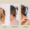 image:imageTELETIES  Large Hair Clip  Spring Collection  Hair Claw Clips for Women  Strong Grip Bendable Teeth Curved Design  For All Hair Types and Textures  Fly Away