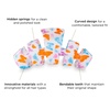 image:imageTELETIES  Large Hair Clip  Spring Collection  Hair Claw Clips for Women  Strong Grip Bendable Teeth Curved Design  For All Hair Types and Textures  Fly Away