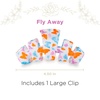 image:imageTELETIES  Large Hair Clip  Spring Collection  Hair Claw Clips for Women  Strong Grip Bendable Teeth Curved Design  For All Hair Types and Textures  Fly Away