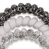 image:imageTELETIES  Large Spiral Hair Coils  For Thick Hair  Ponytail Holder for Women  Phone Cord Hair Ties  Strong Grip Water Resistant No Crease  Halloween  3 pack  Spooky SparklesLarge  Webbed