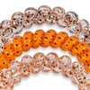 image:imageTELETIES  Large Spiral Hair Coils  For Thick Hair  Ponytail Holder for Women  Phone Cord Hair Ties  Strong Grip Water Resistant No Crease  Halloween  3 pack  Spooky SparklesLarge  Spooky Sparkles