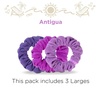 image:imageTELETIES  Large Terry Cloth Scrunchie  Spring Break Collection  Soft amp Gentle on Hair  Prevents Breakage amp Damage  Absorbent amp Drying  Ideal for Thick Hair  All Hair Textures  AntiguaAntigua Large