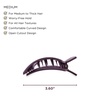 image:imageTELETIES  Medium Flat Square Hair Clip  Fall Collection  Hair Claw Clips for Women  Strong Grip Bendable Teeth Curved Design  For All Hair Types and Textures  Burgundy BlissBurgundy Bliss