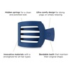 image:imageTELETIES  Medium Flat Square Hair Clip  Fall Collection  Hair Claw Clips for Women  Strong Grip Bendable Teeth Curved Design  For All Hair Types and Textures  Burgundy BlissMidnight Rain