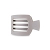 image:imageTELETIES  Medium Flat Square Hair Clip  Fall Collection  Hair Claw Clips for Women  Strong Grip Bendable Teeth Curved Design  For All Hair Types and Textures  Burgundy BlissSilver Flames