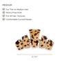 image:imageTELETIES  Medium Hair Clip  Strong Grip Bendable Teeth Comfortable Curved Design  Ideal for MediumThick Hair  For All Hair Textures  Blonde TortoiseBlonde Tortoise