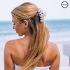 image:imageTELETIES  Medium Hair Clip  Strong Grip Bendable Teeth Comfortable Curved Design  Ideal for MediumThick Hair  For All Hair Textures  Blonde TortoiseCoconut White