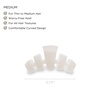 image:imageTELETIES  Medium Hair Clip  Strong Grip Bendable Teeth Comfortable Curved Design  Ideal for MediumThick Hair  For All Hair Textures  Blonde TortoiseCoconut White