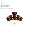 image:imageTELETIES  Medium Hair Clip  Strong Grip Bendable Teeth Comfortable Curved Design  Ideal for MediumThick Hair  For All Hair Textures  Blonde TortoiseTortoise