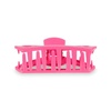 image:imageTELETIES  Medium Open Hair Clip  Summer Collection  Hair Claw Clips for Women  Strong Grip Bendable Teeth Curved Design  For All Hair Types and Textures  Mango for itParadise Pink