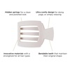image:imageTELETIES  Small Flat Square Hair Clip  Fall Collection  Hair Claw Clips for Women  Strong Grip Bendable Teeth Curved Design  For All Hair Types and Textures  ToastedToasted