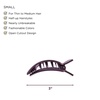 image:imageTELETIES  Small Flat Square Hair Clip  Fall Collection  Hair Claw Clips for Women  Strong Grip Bendable Teeth Curved Design  For All Hair Types and Textures  ToastedBurgundy Bliss