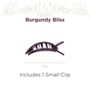 image:imageTELETIES  Small Flat Square Hair Clip  Fall Collection  Hair Claw Clips for Women  Strong Grip Bendable Teeth Curved Design  For All Hair Types and Textures  ToastedBurgundy Bliss
