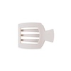 image:imageTELETIES  Small Flat Square Hair Clip  Fall Collection  Hair Claw Clips for Women  Strong Grip Bendable Teeth Curved Design  For All Hair Types and Textures  ToastedToasted