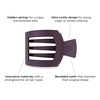 image:imageTELETIES  Small Flat Square Hair Clip  Fall Collection  Hair Claw Clips for Women  Strong Grip Bendable Teeth Curved Design  For All Hair Types and Textures  ToastedBurgundy Bliss
