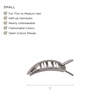 image:imageTELETIES  Small Flat Square Hair Clip  Fall Collection  Hair Claw Clips for Women  Strong Grip Bendable Teeth Curved Design  For All Hair Types and Textures  ToastedSilver Flames