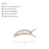 image:imageTELETIES  Small Flat Square Hair Clip  Fall Collection  Hair Claw Clips for Women  Strong Grip Bendable Teeth Curved Design  For All Hair Types and Textures  ToastedToasted