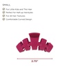 image:imageTELETIES  Small Hair Clip  For Thin or Short Hair  Claw Clips for Women  Strong Grip Bendable Teeth Comfortable Curved Design  For All Hair Textures  Wild Side