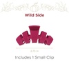 image:imageTELETIES  Small Hair Clip  For Thin or Short Hair  Claw Clips for Women  Strong Grip Bendable Teeth Comfortable Curved Design  For All Hair Textures  Wild Side