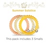 image:imageTELETIES  Small Spiral Hair Coils  Summer Collection  Ponytail Holder Hair Ties for Women  Phone Cord Hair Ties  Strong Grip No Rip Water Resistant No Crease  3 pack  Summer Solstice