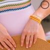 image:imageTELETIES  Small Spiral Hair Coils  Summer Collection  Ponytail Holder Hair Ties for Women  Phone Cord Hair Ties  Strong Grip No Rip Water Resistant No Crease  3 pack  Summer Solstice