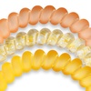 image:imageTELETIES  Small Spiral Hair Coils  Summer Collection  Ponytail Holder Hair Ties for Women  Phone Cord Hair Ties  Strong Grip No Rip Water Resistant No Crease  3 pack  Summer Solstice