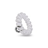 image:imageTELETIES  Tiny Spiral Hair Coils  For Kids amp Super Thin Hair  Mini Phone Cord Ponytail Holder for Braid Ends  Strong Grip No Rip Water Resistant No Crease  Tiny 5 pack  Coconut White