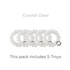 image:imageTELETIES  Tiny Spiral Hair Coils  For Kids amp Super Thin Hair  Mini Phone Cord Ponytail Holder for Braid Ends  Strong Grip No Rip Water Resistant No Crease  Tiny 5 pack  Crystal Clear