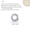 image:imageTELETIES  Tiny Spiral Hair Coils  For Kids amp Super Thin Hair  Mini Phone Cord Ponytail Holder for Braid Ends  Strong Grip No Rip Water Resistant No Crease  Tiny 5 pack  Party People