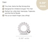 image:imageTELETIES  Tiny Spiral Hair Coils  For Kids amp Super Thin Hair  Mini Phone Cord Ponytail Holder for Braid Ends  Strong Grip No Rip Water Resistant No Crease  Tiny 5 pack  Coconut White