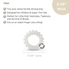 image:imageTELETIES  Tiny Spiral Hair Coils  For Kids amp Super Thin Hair  Mini Phone Cord Ponytail Holder for Braid Ends  Strong Grip No Rip Water Resistant No Crease  Tiny 5 pack  Crystal Clear