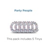 image:imageTELETIES  Tiny Spiral Hair Coils  For Kids amp Super Thin Hair  Mini Phone Cord Ponytail Holder for Braid Ends  Strong Grip No Rip Water Resistant No Crease  Tiny 5 pack  Party People
