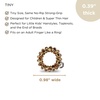 image:imageTELETIES  Tiny Spiral Hair Coils  For Kids amp Super Thin Hair  Mini Phone Cord Ponytail Holder for Braid Ends  Strong Grip No Rip Water Resistant No Crease  Tiny 5 pack  Leopard