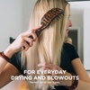 image:imageTELETIES  Vented Hair Brush  For Quicker Smoother Blowouts  Vented Design  HeatConductive Aluminum Plate for Blow Drying  Anti Static Bristles  Removable Cleaner  All Hair Types