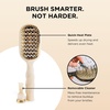 image:imageTELETIES  Vented Hair Brush  For Quicker Smoother Blowouts  Vented Design  HeatConductive Aluminum Plate for Blow Drying  Anti Static Bristles  Removable Cleaner  All Hair Types  Tan