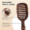 image:imageTELETIES  Vented Hair Brush  For Quicker Smoother Blowouts  Vented Design  HeatConductive Aluminum Plate for Blow Drying  Anti Static Bristles  Removable Cleaner  All Hair Types
