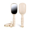 image:imageTELETIES  Detangler Hair Brush for Medium Hair  Detangling Paddle Brush  No PullingBreakage  Gentle Glide Anti Static Bristles  BuiltIn Mirror amp Storage  Removable Cleaner  TanTan