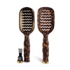 image:imageTELETIES  Vented Hair Brush  For Quicker Smoother Blowouts  Vented Design  HeatConductive Aluminum Plate for Blow Drying  Anti Static Bristles  Removable Cleaner  All Hair Types
