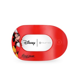 image:imageDisney TELETIES The Iconic Mickey Mouse Medium Flat Round Hair ClipMickey Mouse  Medium