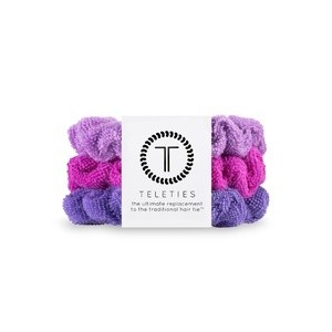 image:imageTELETIES  Large Terry Cloth Scrunchie  Spring Break Collection  Soft amp Gentle on Hair  Prevents Breakage amp Damage  Absorbent amp Drying  Ideal for Thick Hair  All Hair Textures  AntiguaAntigua Large