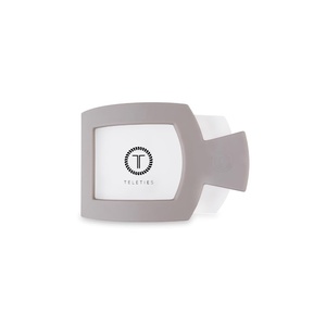 image:imageTELETIES  Small Flat Square Hair Clip  Fall Collection  Hair Claw Clips for Women  Strong Grip Bendable Teeth Curved Design  For All Hair Types and Textures  ToastedSilver Flames