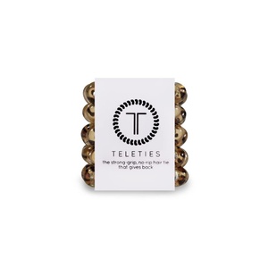 image:imageTELETIES  Tiny Spiral Hair Coils  For Kids amp Super Thin Hair  Mini Phone Cord Ponytail Holder for Braid Ends  Strong Grip No Rip Water Resistant No Crease  Tiny 5 pack  Leopard